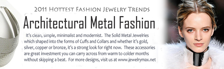 Massive and Architectural Style Jewelry