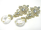 BOUTIQUE QUALITY AUSTRIAN CRYSTAL AND FACET GLASS SETTING EARRING
