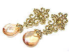 BOUTIQUE QUALITY AUSTRIAN CRYSTAL AND FACET GLASS SETTING EARRING