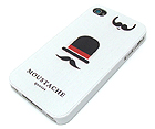 MOUSTACHE QUOTES THEME CELLPHONE CASE - HARD CASE FOR IPHONE 4