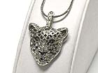 CRYSTAL STUD DETAILED FILIGREE TIGER PENDANT NECKLACE - Wholesale Costume Jewelry