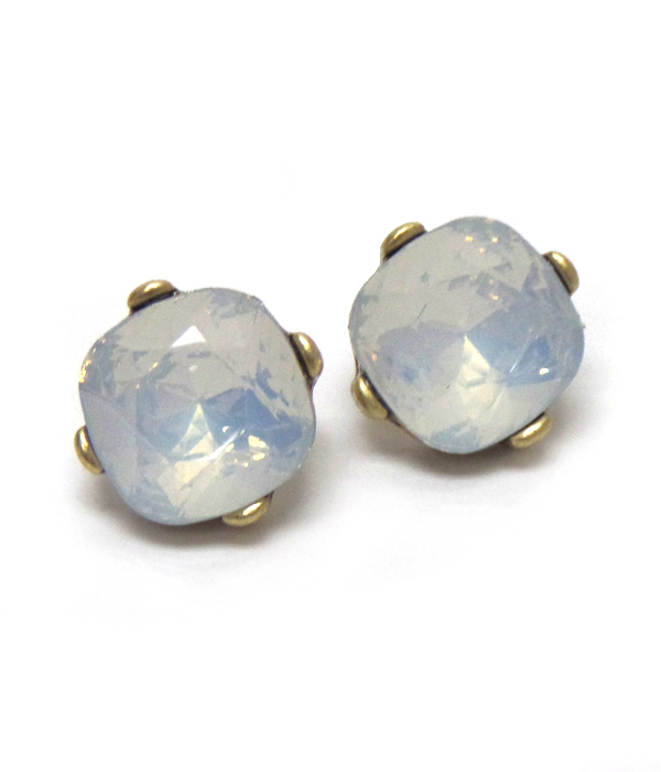 CATHERINE POPESCO INSPIRED OPAL CRYSTALS STUD EARRING