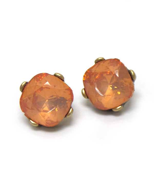 CATHERINE POPESCO INSPIRED OPAL CRYSTALS STUD EARRING