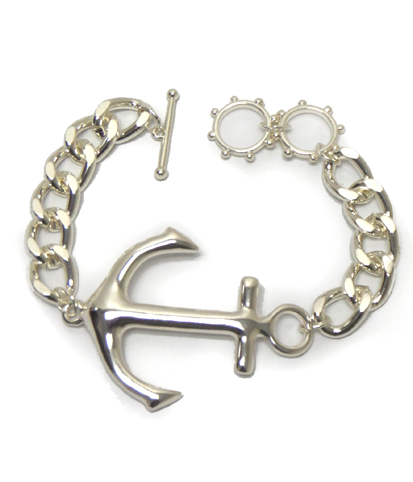 CHAIN WITH ANCHOR TOGGLE BRACELET
