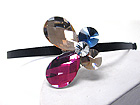FACET GLASS DECO BUTTERFLY ACCENT HAIR BAND