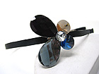 FACET GLASS DECO BUTTERFLY ACCENT HAIR BAND