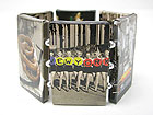PAPER ART WORK WOOD STRETCH BRACELET - NEW YORK  THEME 
