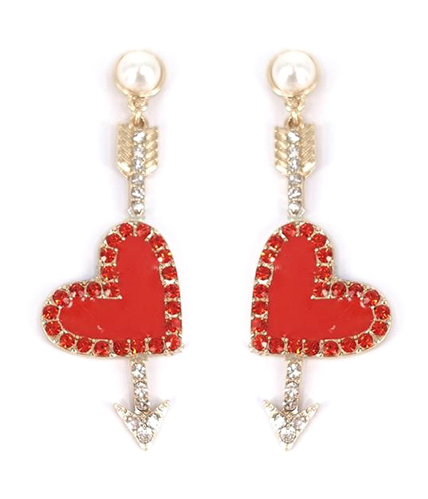 VALENTINE DAY THEME CUPID HEART EARRING