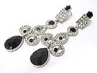 AUSTRIAN CRYSTAL AND FACET GLASS DROP EARRING