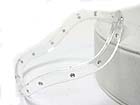 CRYSTAL STUD TRANSPARENT WAVED ACRYL BANGLE