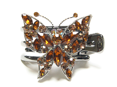 Crystal butterfly hair claw