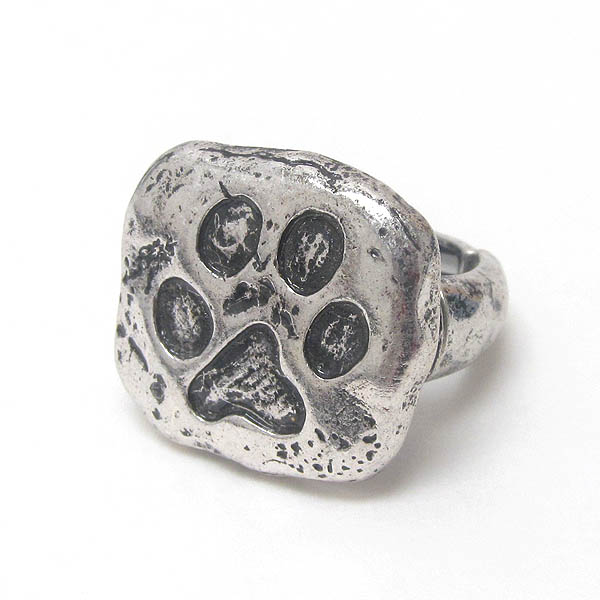 VINTAGE STYLE ANTIQUE PAW STRETCH RING