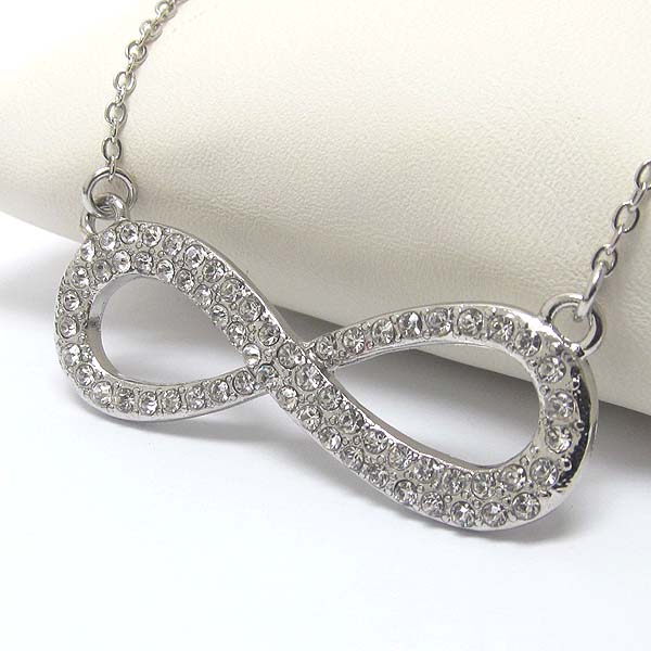 PREMIER ELECTRO PLATING CRYSTAL INFINITY NECKLACE