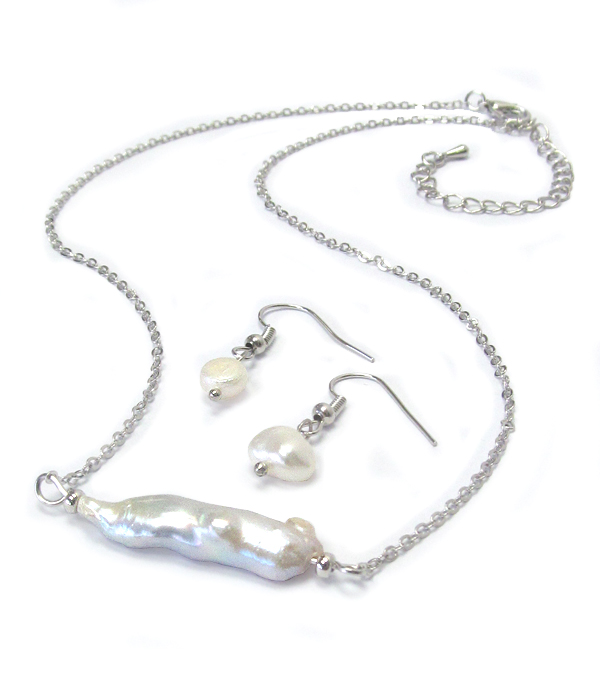 FRESHWATER PEARL PENDANT NECKLACE SET