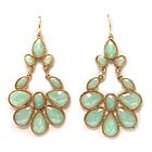 MULTI SIZE TEAR DROP ACRYL METAL FASHION TEAR DROP EARRING