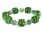 SPRING COLOR SQUARE CANDY STRETCH BRACELET