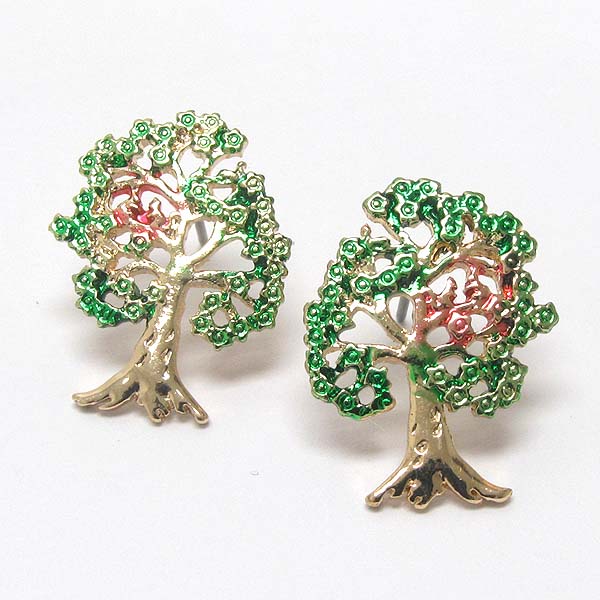 PREMIER ELECTRO PLATING TREE OF LIFE EARRING