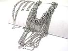 MULTI CHAIN TANGLE HOANGING DROP LONG NECKLACE