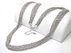 MULTI ROW METAL CHAIN LONG NECKLACE