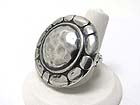 TEXTURED METAL ROUND STRETCH BAND RING