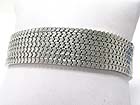 MULTI ROW METAL MOSAIC WATCH BAND BRACELET
