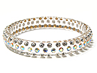 Wholesale Costume Jewelry - CRYSTAL STUD ACRYLIC BANGLE BRACELET