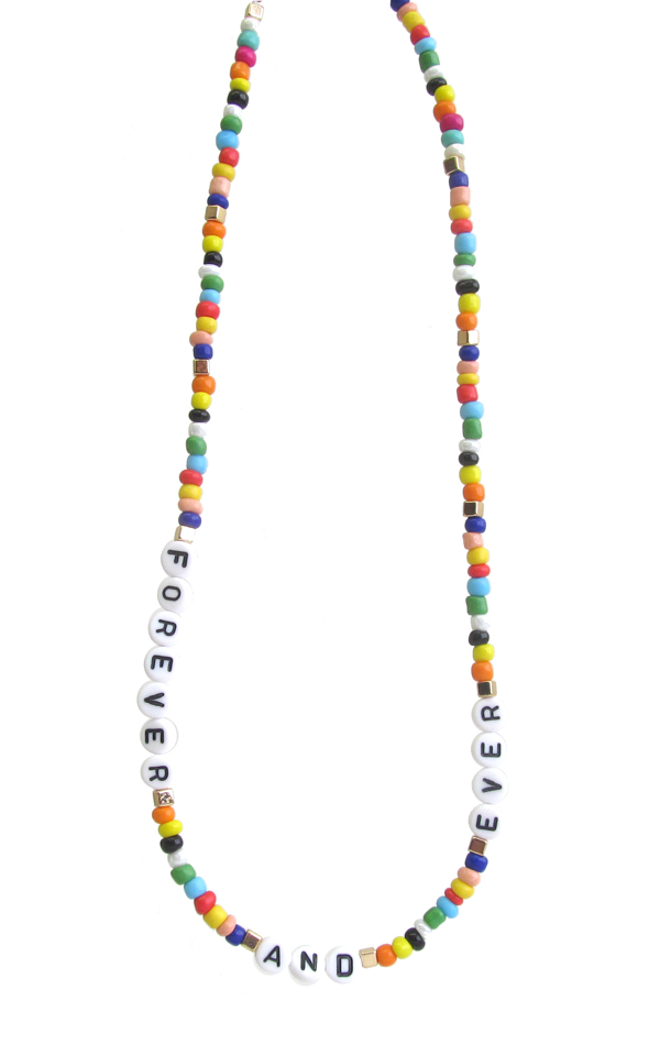 MULTI BEAD NECKLACE - FOREVER AND EVER