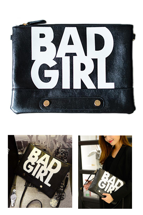 BAD GIRL FULL SIZE MESSENGER SHOULDER BAG - TABLET BAG