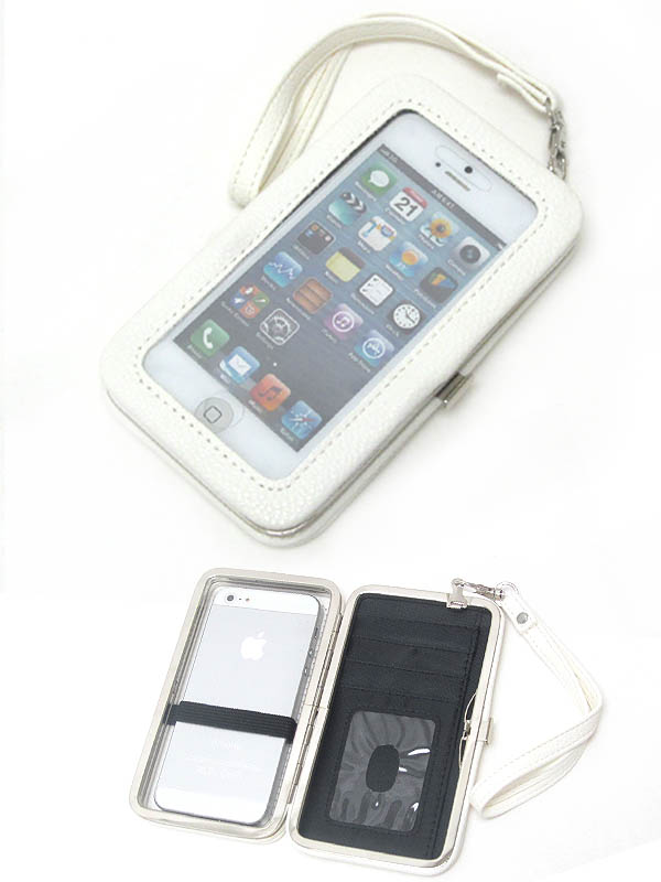 LEATHERETTE IPHONE WALLET CASE - STRAP INCLUDED