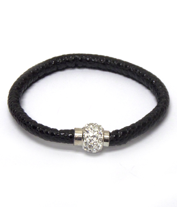 PAVE BALLWITH CRYSTALS SPOTTED BRACELET 