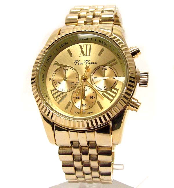 STAINLESS STEEL BAND BOY FRIEND WATCH - MICHAEL KORS INSPIRED