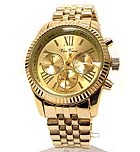 STAINLESS STEEL BAND BOY FRIEND WATCH - MICHAEL KORS INSPIRED 