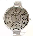 LARGE FACE AND ALL STAINLESS STEEL MESH BAND WATCH SKAGEN INSPIRED
