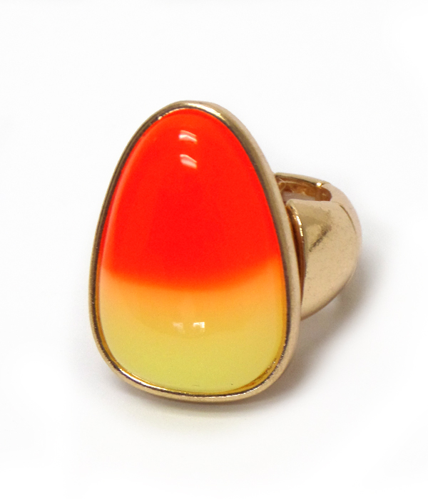 PUFFY GRADIENT STONE STRETCH RING