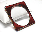 SQUARE SHAPE CRYSTAL STUD ACRYL BANGLE