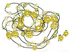 MULTI BEADS EXTRA LONG NECKLACE AND EARRING SET