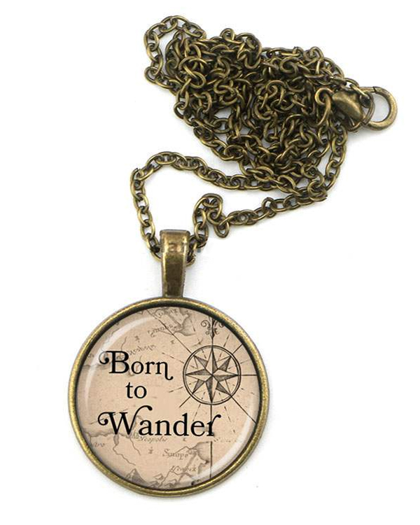 CABOCHON NECKLACE - BORN TO WANDER