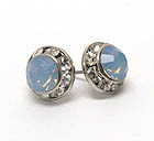 SWAROVSKI CRYSTAL DECO RONDELLE POST EARRING - MADE IN USA
