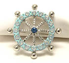 CRYSTAL DECO SALE WHEEL BROOCH