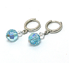 SWAROVSKI CRYTAL BALL DROP EARRING - MADE IN USA