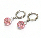 SWAROVSKI CRYTAL BALL DROP EARRING - MADE IN USA