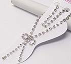 RHINESTONE RIBBON DROP ANKLET
