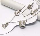 ANCHOR THEME MULTI CHARM DROP ANKLET