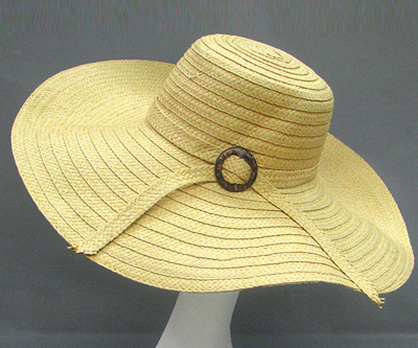 100% PAPER STRAW BASIC STRAW HAT WITH BUCKLE