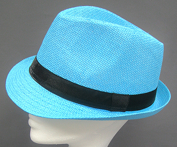 100% COLORDED PAPER STRAW BASIC FEDORA