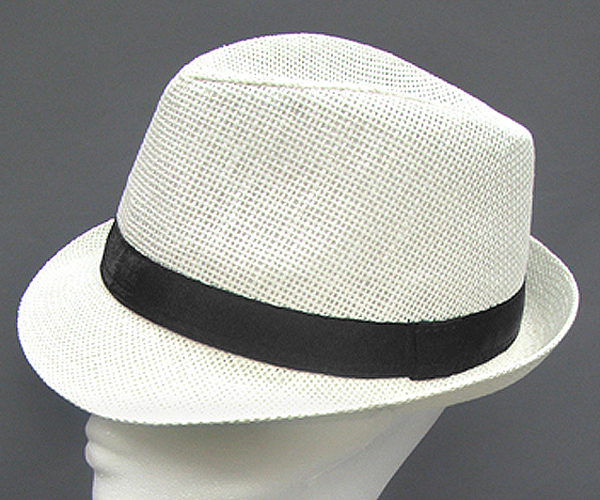 100% COLORDED PAPER STRAW BASIC FEDORA