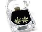 RHINESTONE EARRING SET WITH CASE - ICE CUBE
