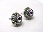 SWAROVSKI CRYSTAL DECO RONDELLE POST EARRING - MADE IN USA