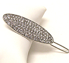 CRYSTAL DECO OVAL HAIR PIN