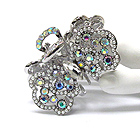 MULTI CRYSTAL AND PEARL DECO BUTTERFLY HAIR CLAW